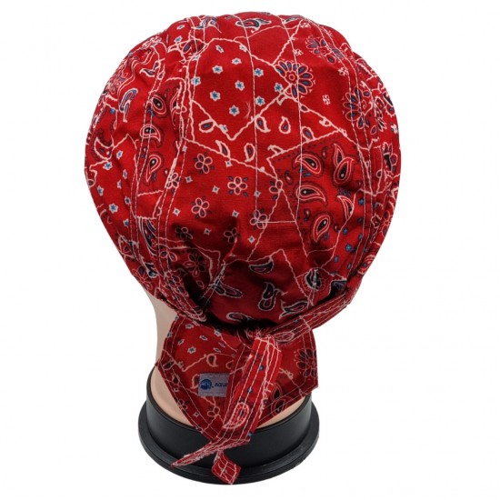 achterkantverkoelende hoofddoek red western