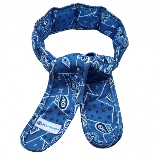 Aqua coolkeeper verkoelingssjaal blue western geactiveerd 0