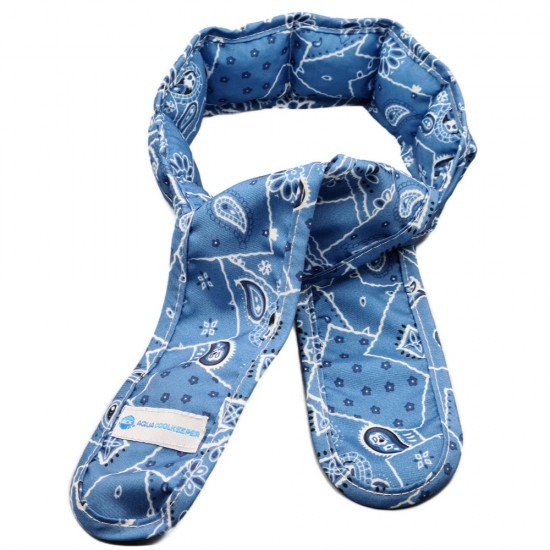 Aqua coolkeeper verkoelingssjaal blue western geladen