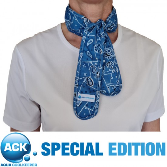 Aqua coolkeeper verkoelingssjaal blue western