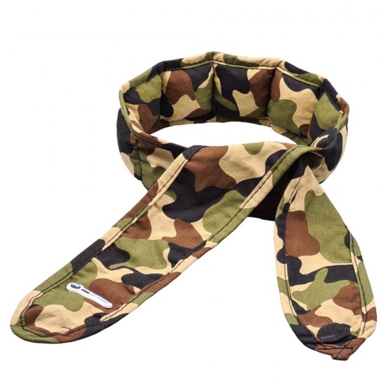 Aqua Coolkeeper Verkoelingssjaal Camouflage geactiveerd