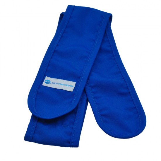 Aqua coolkeeper verkoelingssjaal navy blue niet geactiveerd