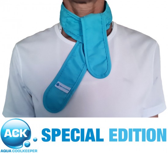 Aqua coolkeeper verkoelingssjaal ocean blue