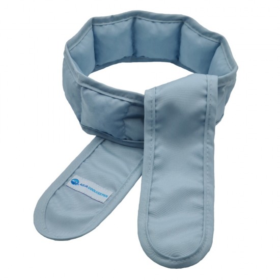 Aqua Coolkeeper Verkoelingssjaal Silver Grey geactiveerd