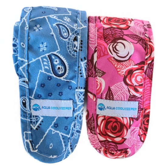 Aqua coolkeeper verkoelingssjaals blue western roses niet geactiveerd
