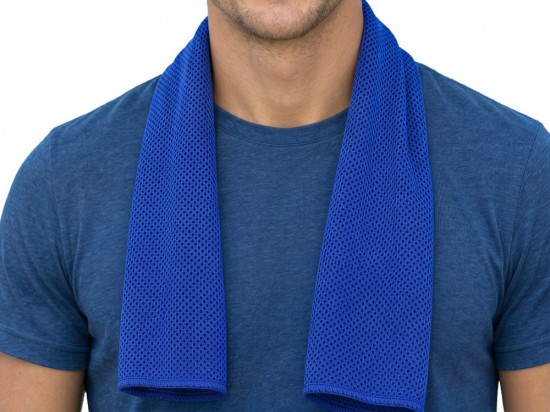Cooling towel donkerblauw om de nek