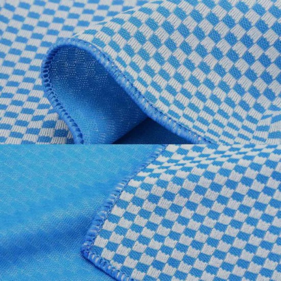 Magic Cool Towel Geruit Lichtblauw