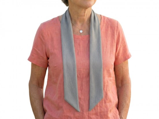 Cooling Towel XL Zilver om de nek