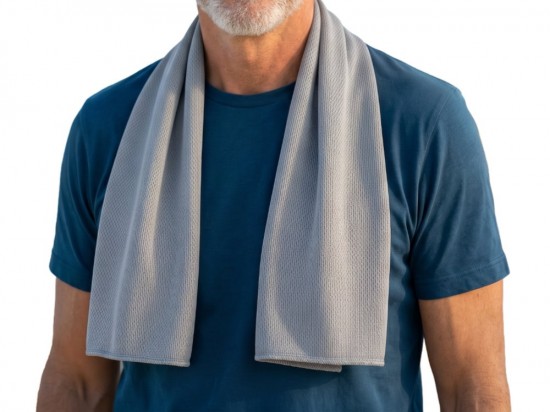Cooling Towel zilver om de nek