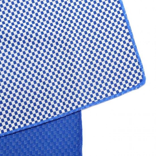 Magic Cool Towel Geruit Donkerblauw