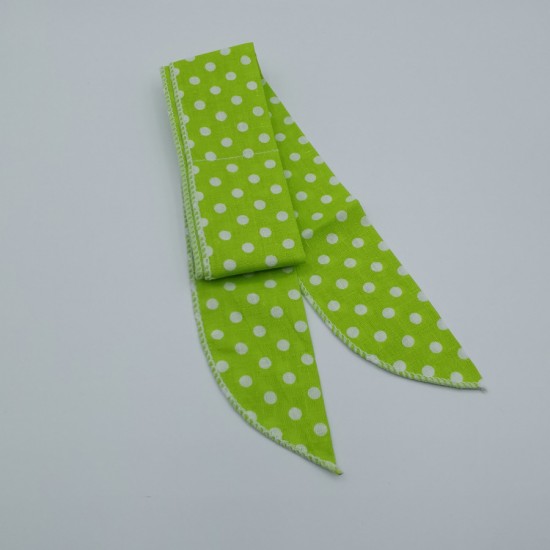 Koelsjaal groen gestipt