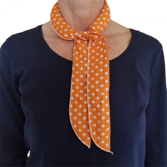 Koelsjaal Oranje Gestipt