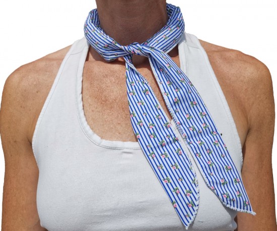 Koelsjaal Gestreept Roos