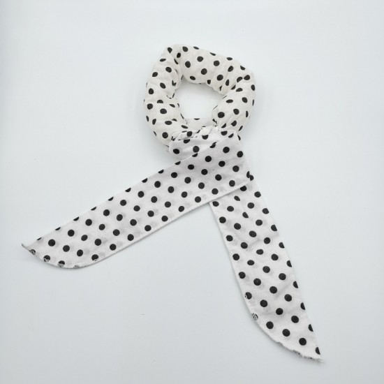 Koelsjaal wit gestipt