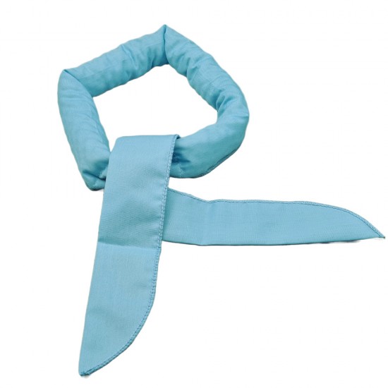 Koelsjaal lichtblauw geactiveerd