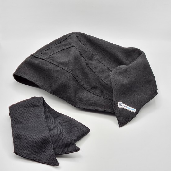 Verkoelende hoofddoek black en cooling towel xl zwart