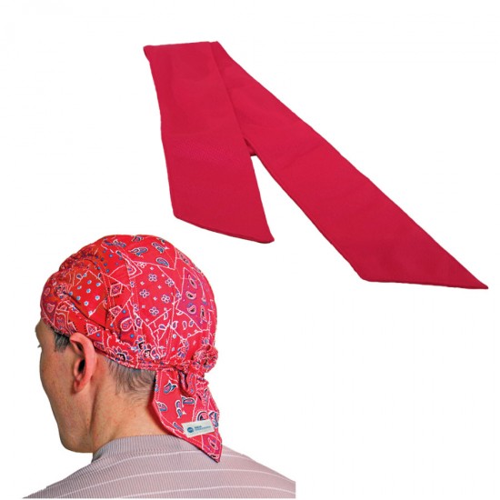 Verkoelende hoofdoek red western en cooling towel xl rood