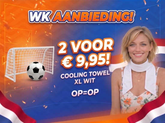 WK Aanbieding Cooling Towel XL Wit