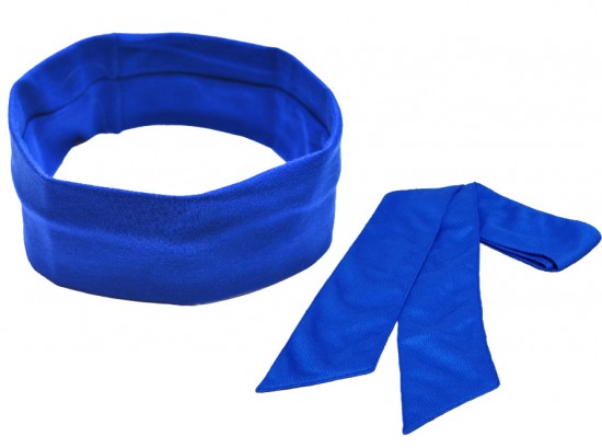 Zweetband donkerblauw cooling towel xl donkerblauw