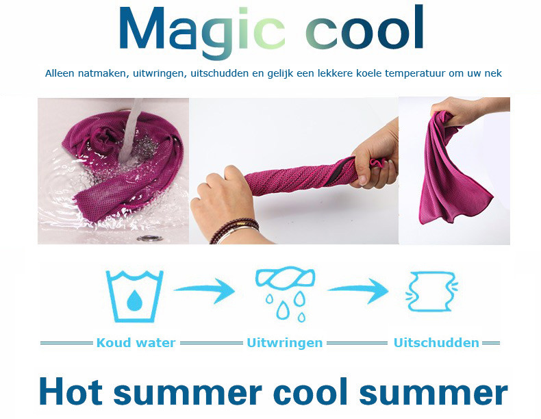 uitsterven ontslaan Fantasierijk Magic Cool Towel Donkerblauw - Cooling Towel - Verkoeling voor mensen |  Feel Cool