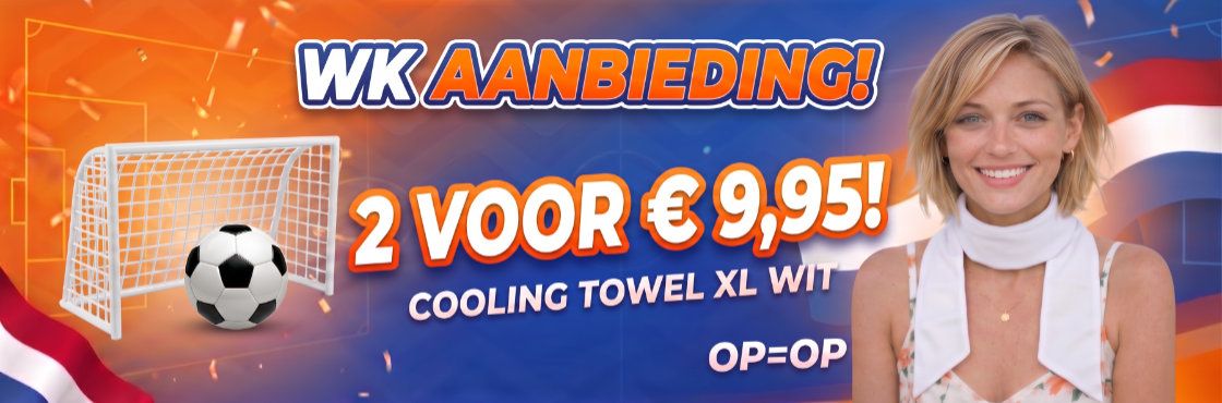 WK Aanbieding Cooling Towel XL Wit