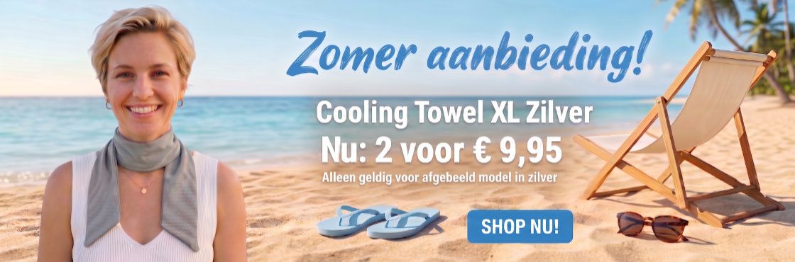 Zomer Aanbieding Cooling Towel XL Zilver