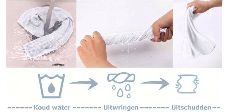 Cooling Head Towel gebruiksaanwijzing