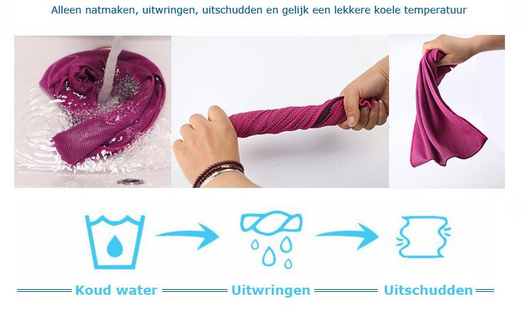 Cooling Towel - Scarf gebruiksaanwijzing